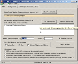 PPTX to EXE Converter, Encrypt and convert pptx, ppsx to exe with password protected